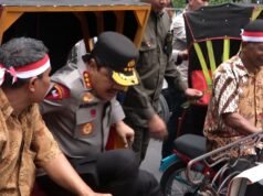 Hadiri Kegiatan Bakti Sosial Kebangsaan, Wakapolri Naik Becak Bermotor di Unimed