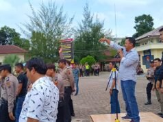 Menjamin Keamanan Pelaksanaan Pemilu 2024, Polres Nias Selatan Gelar Latihan Sispamkota