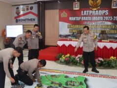 Polresta Cirebon Laksanakan Latpraops Operasi Mantap Brata Lodaya 2023 – 2024