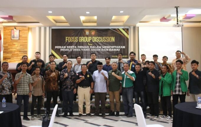 Polda Sulteng Gelar FGD Peran Ormas Ciptakan Pemilu Damai 2024