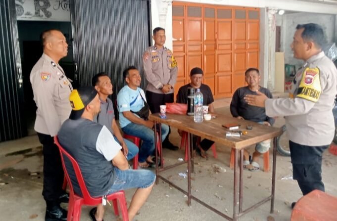 Bhabinkamtibmas Pematang Pudu Laksanakan Cooling Systim Dalam Upaya Mewujudkan Pemilu 2024 yang Aman dan Damai