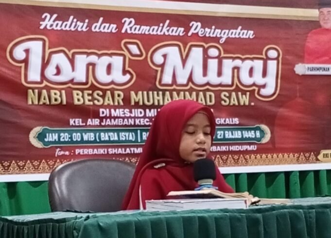 Afifah Zulaikha Pukau Hadirin di Acara Isra Mi’raj