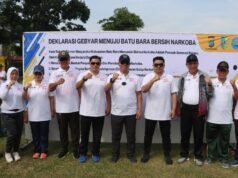 Polres Batubara dan Pemkab Batu Bara Deklarasi dan Gebyar Batu Bara Bersih Narkoba