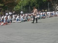 Kapolsek Klangenan Edukasi 640 Siswa SMKN 1 Jamblang Tentang Bahaya Narkoba dan Tertib Berlalu Lintas