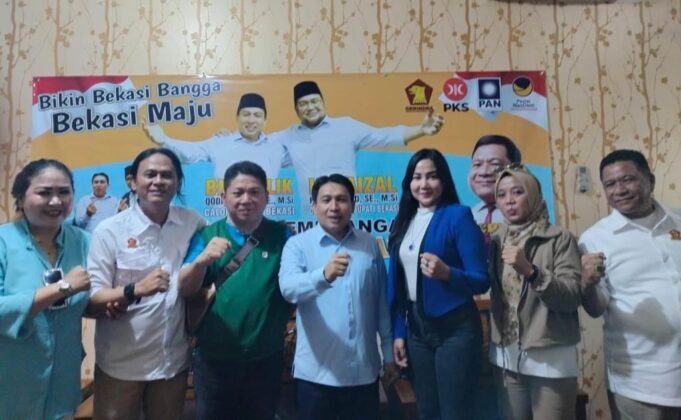 Dukungan Kepada Cabup-Cawabup BN Holik dan Faisal Menggema di Cafe Gemoy Tambun Bekasi Timur