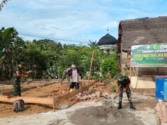 Satgas TMMD Ke 122 Kodim 0103 Aceh Utara Mulai Bangun Pondasi RTLH