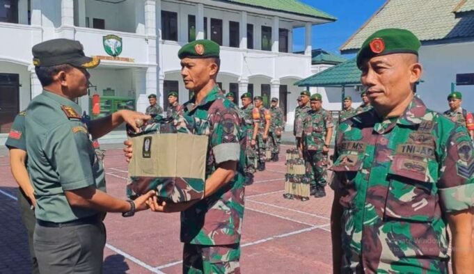 Terima Kaporlap, Prajurit Kodim Aceh Utara Ucapkan Terima Kasih Kepada KASAD
