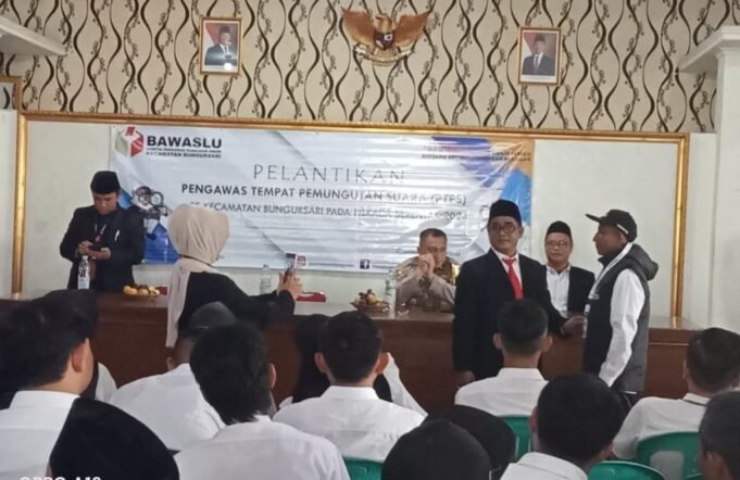 Siap Jalankan Pengawasan Pilkada 2024, Puluhan PTPS Se Kecamatan Bungursari Resmi Dilantik