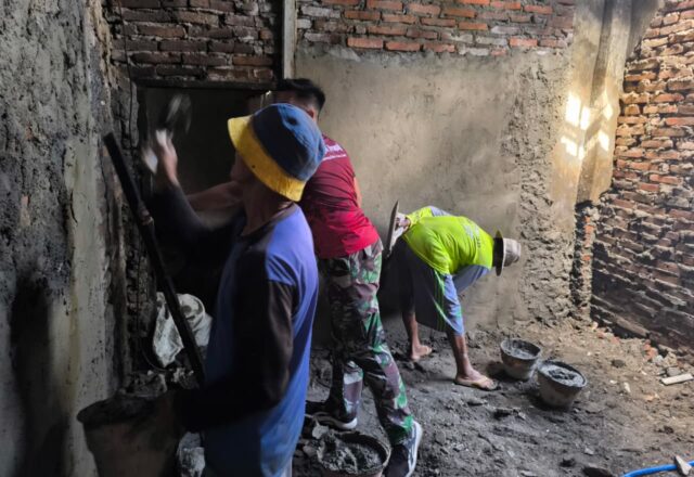 Satgas TMMD ke 126 Laksanakan Rehab Rutilahu Rumah Ibu Dunia di Desa Longok