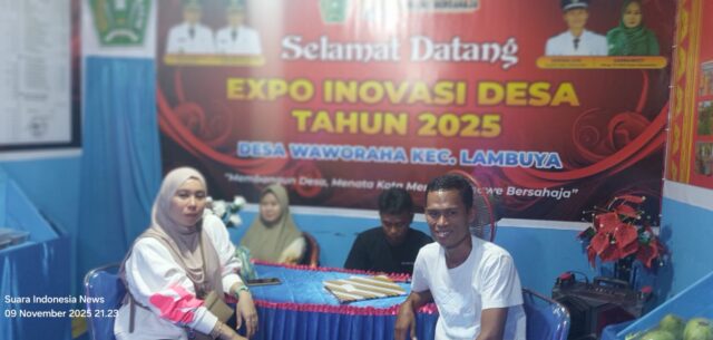 Desa Waworaha Pamerkan Produk Pertanian Unggulan di Gebyar Expo Inovasi Desa Konawe 2025