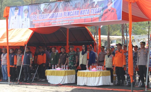 Pemkot Tegal Gelar Apel Kesiapsiagaan Bencana 2025 di Pantai Alam Indah