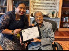 Sekjen Sampaikan Apresiasi IWO Kepada Tun Dr. Mahathir Mohamad Sebagai Asian Inspired Leader