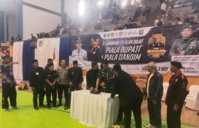 Meriah, Pembukaan Ajang Pencak Silat Perebutkan Trofi Bupati dan Dandim di Kabupaten Indramayu