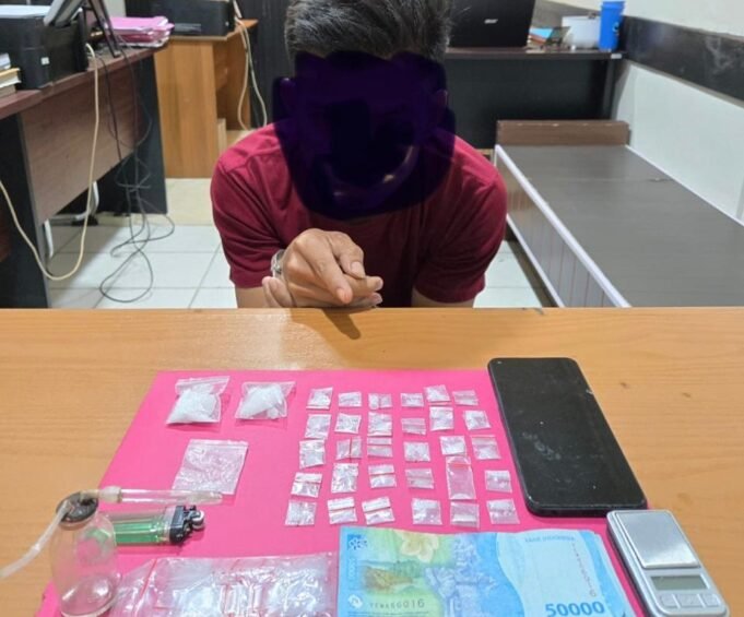Pria Berinisial SGR Diduga Menguasai Sabu Seberat 15,28 Gram Ditangkap Polisi