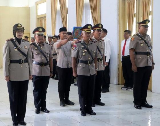 Sertijab Pejabat Utama Polres Tegal Kota, Mutasi untuk Penyegaran dan Penguatan Kinerja