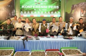 Polda Riau Berhasil Bekuk 15 Tersangka Jaringan Perburuan Gajah Sumatera