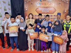 Ramadhan Ceria di CCM, 100 Anak Yatim Cilegon Terima Santunan BAZNAS