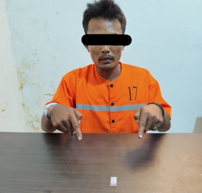 Polsek Pinggir Amankan Pelaku Penyalahgunaan Sabu