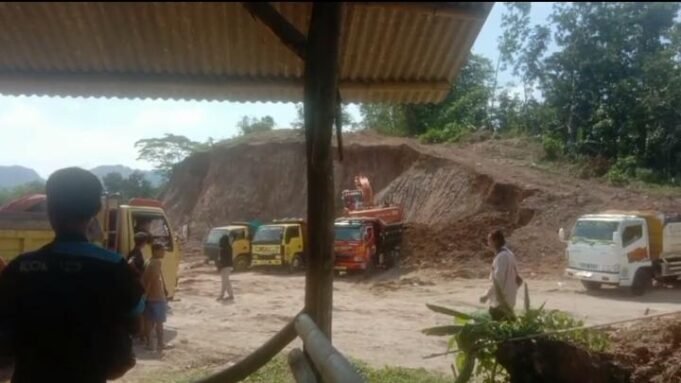 Aktivitas Galian Nahtu Diduga Ilegal di Gunung Benggoi Kembali Marak
