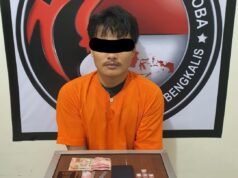 Pengedar Sabu di Bathin Solapan Ditangkap, Barang Bukti 3,21 Gram Turut Disita