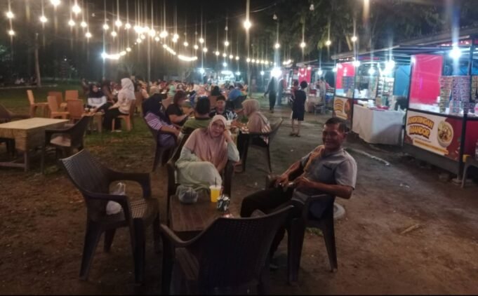 Dari Gerobak Kayu ke Booth Modern, Alun-Alun Tanjung Sawit Jadi Ikon Ekonomi Desa Terbaik Riau