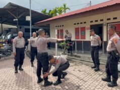 Ditpamobvit Polda Aceh Supervisi Penggunaan Secdoor dan Metal Detector di Polres Lhokseumawe