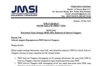 Antisipasi Pencatutan Nama, JMSI Sultra Keluarkan Surat Edaran Tegas