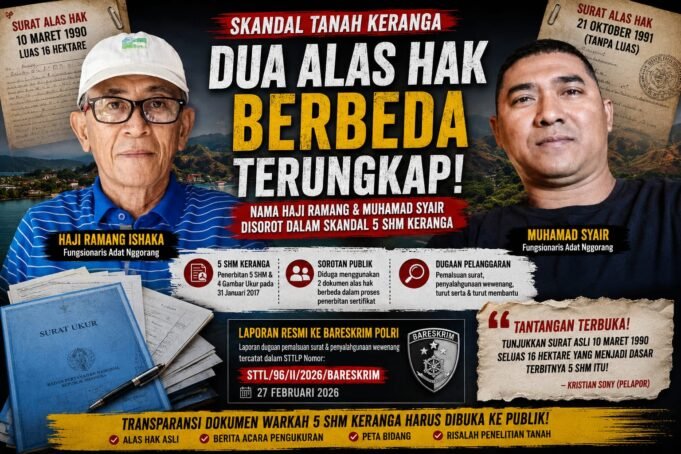 Kasus 5 SHM Keranga Memanas, Dua Alas Hak Berbeda dan Tanda Tangan Fungsionaris Adat Dibongkar