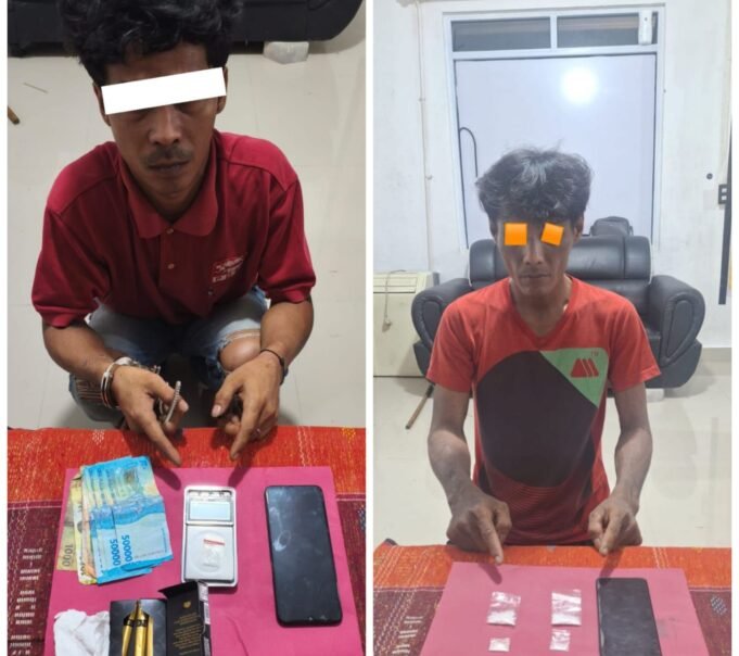 Polsek Mandau Tangkap Dua Pengedar Sabu di Lokasi Berbeda, Satu Masuk DPO