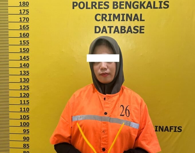 Satreskrim Polres Bengkalis Tahan Tersangka Penggelapan Dana Perusahaan
