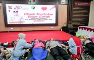 Sinergi Kemanusiaan Hari Bhayangkara ke-80, Aksi Donor Darah Polresta Cirebon Kumpulkan Ratusan Kantong Darah