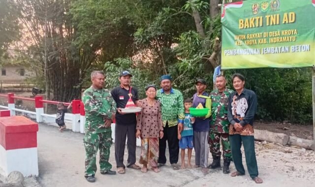 Syukuran Pembangunan Jembatan Perintis Garuda, Warga Blok Tegal Desa Kroya Ungkapkan Rasa Syukur