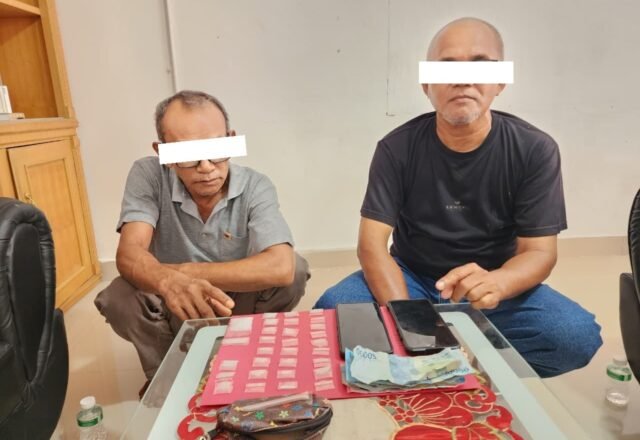 Gerebek Gang Kuburan, Polsek Mandau Sita 30 Paket Sabu dan Amankan 2 Pengedar
