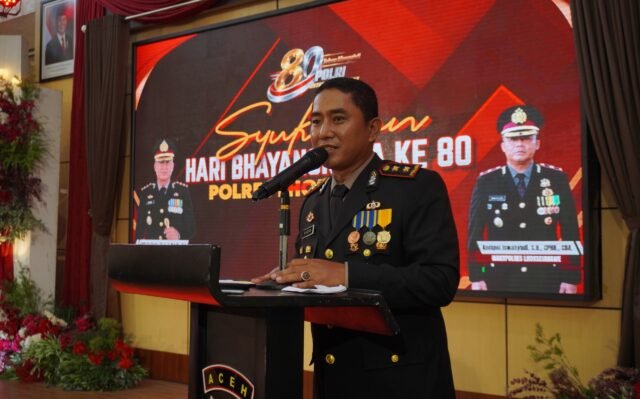 Syukuran Hari Bhayangkara ke-80, Kapolres Lhokseumawe Ajak Semua Pihak Perkuat Sinergi Jaga Keamanan Daerah