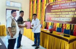 Tokoh Adat dan Senior Politik Pasaman Barat, H. Nofrizal Tuanku Sambah Resmi Jadi Pendaftar Pertama Bakal Calon Wali Nagari Sungai Aua