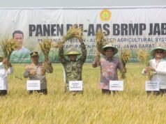 Dandim 0616/Indramayu Hadiri Panen Perdana PM-AAS di Terisi