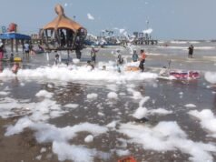 Hadirkan Nuansa Baru Objek Wisata Pantai Bali 2 Indramayu Launching Fasilitas Mandi Busa dan Ember Tumpah