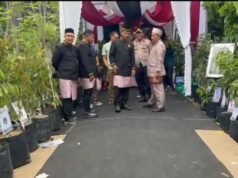 Pernikahan Putri Ketua DPRK Aceh Utara Dukung Gerakan Go Green, Kapolres Lhokseumawe Ucapan Selamat Diganti Bibit Pohon