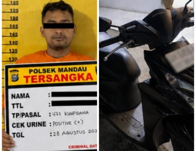 Polsek Mandau Tangkap Pelaku Curanmor Honda Beat, Motor Korban Berhasil Diamankan