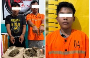 Satresnarkoba Polres Bengkalis Amankan 3 Orang, Sita Sabu dan 391 Gram Ganja di Kandis