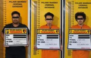 Tim Gabungan Resmob 125 dan Opsnal Polsek Mandau Tangkap 3 Pelaku Curanmor, 1 Motor Honda Vario Diamankan