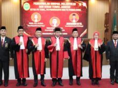 Ketua Pengadilan Tinggi Jawa Tengah Lantik Tiwik Sebagai Ketua Pengadilan Negeri Tegal