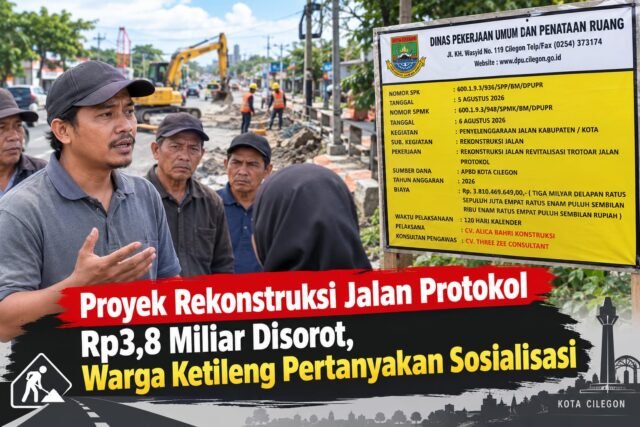 Proyek Rekonstruksi Jalan Protokol Rp3,8 Miliar Disorot, Warga Ketileng Pertanyakan Sosialisasi