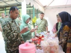 Semarak HUT ke-81 TNI, Kodim 0616/Indramayu Gelar Bazar Produk Unggulan Jajaran Koramil