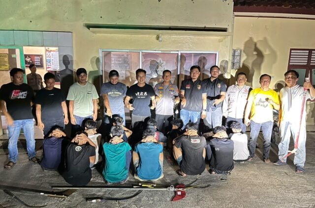 Tim URC Resmob Polres Indramayu dan Polsek Balongan Amankan 12 Remaja Terkait Dugaan Tawuran di Wilayah Desa Sudimampir