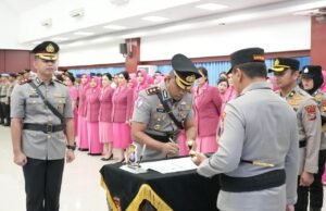 Tongkat Komando Polres Bengkalis Berganti, AKBP Eko Rubiyanto Gantikan AKBP Fahrian Saleh Siregar