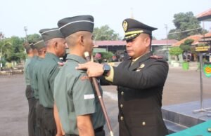 35 Prajurit Kodim 0616/Indramayu Naik Pangkat, Dandim: Jadikan Amanah untuk Tingkatkan Pengabdian