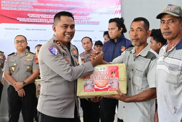 Kapolres Bengkalis Dampingi Waka Polda Riau Deklarasikan Rupat Utara Bersinar, Perkuat Komitmen Berantas Narkotika