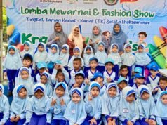 Lomba Mewarnai Krayon Ajaib dan Fashion Show Batik di Lhokseumawe