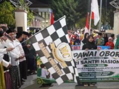 Pawai Obor Simbol Hadirnya Cahaya Penerang Budaya Religius “Santri Menguatkan Negeri Menuju Indonesia Emas”